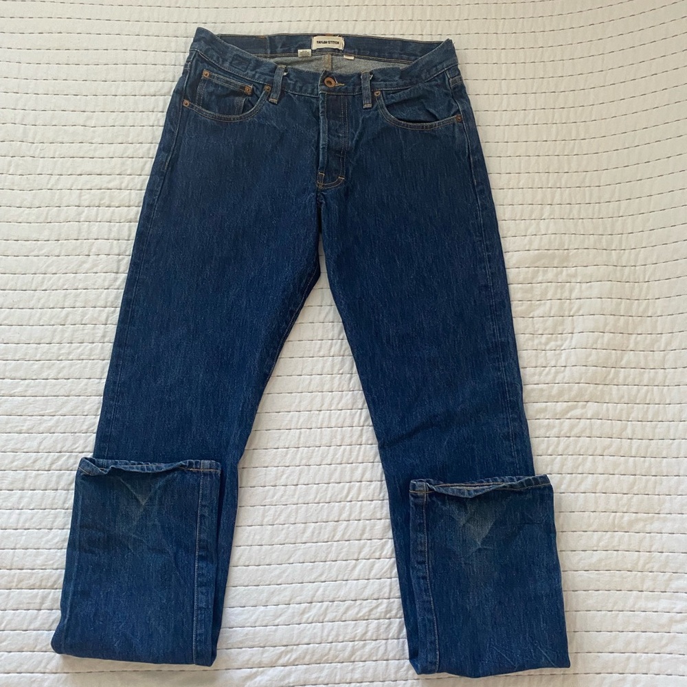 Taylor Stitch Democratic Deep Blue Straight Jeans - Picture 6 of 11
